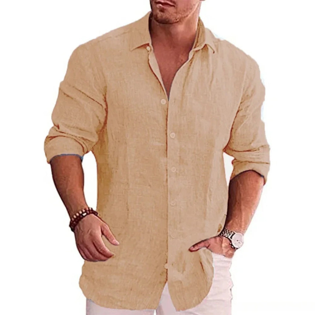 Camicia da uomo in lino